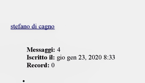 Stefano di Cagno racconta (Clik testo integrale)